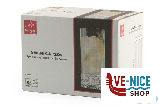 vetro AMERICA '20S CONFEZIONE DA 6 BICCHIERI PER COCKTAIL COOLER H.16,2 CL.49 DIAMETRO 7,35 122141 BORMIOLI ROCCO - immagine 4