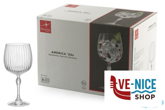 vetro AMERICA '20S CONFEZIONE DA 6 CALICI PER COCKTAIL GIN TONIC H.22,6 CL.74,5 DIAMETRO 10,9 122128 BORMIOLI ROCCO - immagine 3