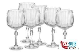 vetro AMERICA '20S CONFEZIONE DA 6 CALICI PER COCKTAIL GIN TONIC H.22,6 CL.74,5 DIAMETRO 10,9 122128 BORMIOLI ROCCO