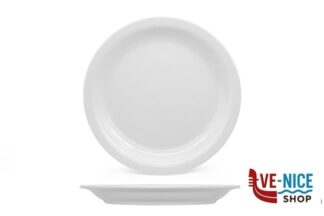 porcellana AMERIKA BIANCO-PIATTO PIANO CM 24 PORCELLANA   134 ZAKLADY PORCELANY STOLOWEJ LUBIANA