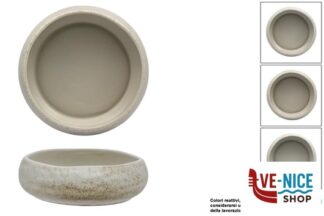 ceramica ANTIQUA-INSALATIERA NIDO ORGANIC CM.18 IN GRES PORCELLANATO IMPORT TAVOLA PROFESSIONAL