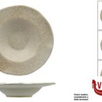 ceramica ANTIQUA-PASTA BOWL ORGANIC CM.28 IN GRES PORCELLANATO IMPORT TAVOLA PROFESSIONAL