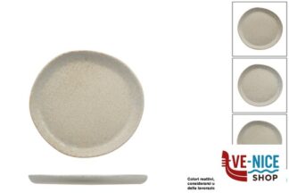 ceramica ANTIQUA-PIATTINO PIANO ORGANIC CM.16 IN GRES PORCELLANATO IMPORT TAVOLA PROFESSIONAL