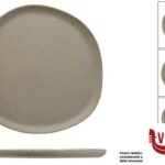 ceramica ANTIQUA-PIATTO PIANO ORGANIC CM.26 IN GRES PORCELLANATO IMPORT TAVOLA PROFESSIONAL