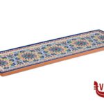 0 ARABESQUE-VASSOIO DECORATO IN MELAMINA GN 2.4 CM 53X16,2 H.2 CON PIEDINI ANTISCIVOLO 84683 APS  ASSHEUER POTT GMBH E CO KG