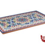 0 ARABESQUE-VASSOIO DECORATO IN MELAMINA GN 1.1 CM 53X32,5 H.2 CON PIEDINI ANTISCIVOLO 84680 APS  ASSHEUER POTT GMBH E CO KG