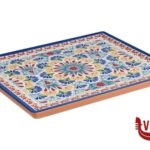 0 ARABESQUE-VASSOIO DECORATO IN MELAMINA GN 1.2 CM 32,5X26,5 H.2 CON PIEDINI ANTISCIVOLO 84681 APS  ASSHEUER POTT GMBH E CO KG