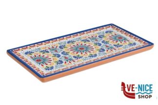 0 ARABESQUE-VASSOIO DECORATO IN MELAMINA GN 1.3 CM 32,5X17,6 H.2 CON PIEDINI ANTISCIVOLO 84682 APS ASSHEUER POTT GMBH E CO KG