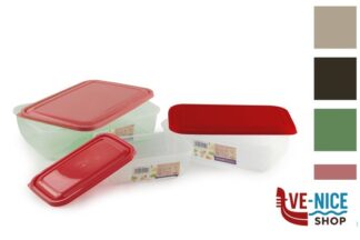 plastica ARAL-SET 3 CONTENITORI RETTANGOLARI LT.3 2 1 9068 GREAT PLASTIC S.L.