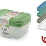 0 ARAL - SET 3 CONTENITORI RETTANGOLARI 0,35 LT. 1151 GREAT PLASTIC S.L.