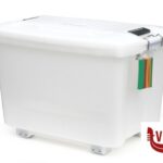 box ARAVEN-CONTENITORE X ALIMENTI CM.70X46XH.48 90LT. CON RUOTE 01870 ARAVEN