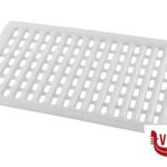 contenitori ARAVEN-FALSO FONDO FORATO MM 370X215XH.10 BIANCO PER VASCHETTA  LT.5 REF.ARAVEN 01131 (COD.TONINELLI 9311)   ADATTO PER SCONGELARE I PRODOTTI . ARAVEN