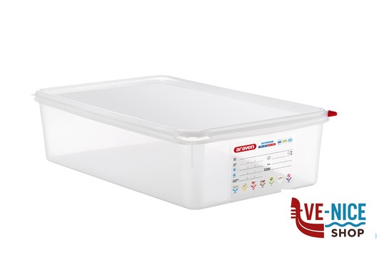 gastronorm ARAVEN-GASTRONORM ERMETICO 1.1 LITRI 13,7 530X325X100 3036 ARAVEN