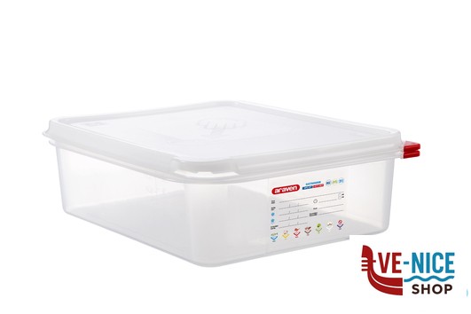 gastronorm ARAVEN GASTRONORM ERMETICO 1.2 L.6,5 325X265X100 3033 ARAVEN