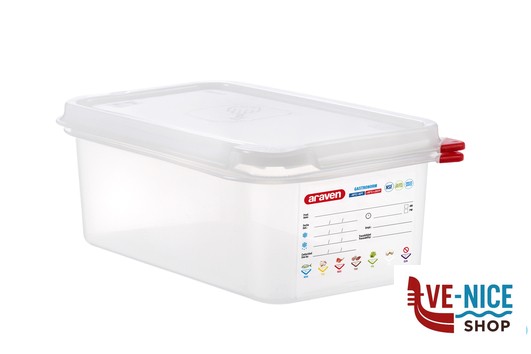 gastronorm ARAVEN GASTRONORM ERMETICO 1.4 L.2,8 265X162X100 3027 ARAVEN