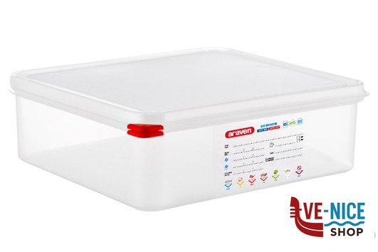 gastronorm ARAVEN-GASTRONORM ERMETICO 2.3 LITRI 9 MM 354X325X100 3469 ARAVEN