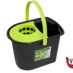 secchi ARAVEN-SECCHIO CON STRIZZATORE LT.15 CM 37X38,3X37H COLOR NERO 14660 ARAVEN