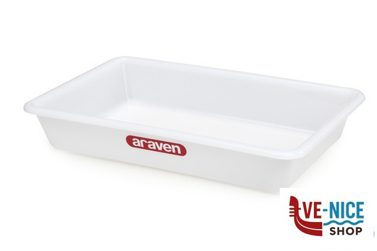 gastronorm ARAVEN-VASCHETTA BIANCA 435X285X80 LT.5 01131 ARAVEN