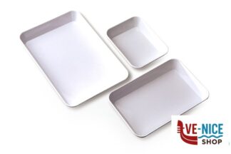 plastica ARAVEN-VASSOIO BIANCO 20X15 H.4 ARAVEN