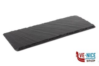 0 VASSOIO IN ARDESIA NATURALE 30 X 12 CM SPESSORE 6-9 MM CON PIEDINI ANTISCIVOLO 00988 APS  ASSHEUER POTT GMBH E CO KG