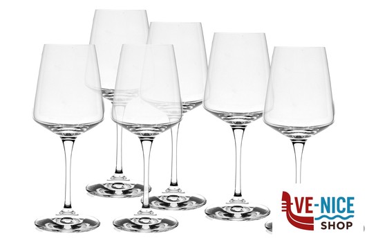 vetro ARIA - CONFEZIONE 6 CALICI VINO CL 46 25325020206 RCR CRISTALLERIA ITALIANA