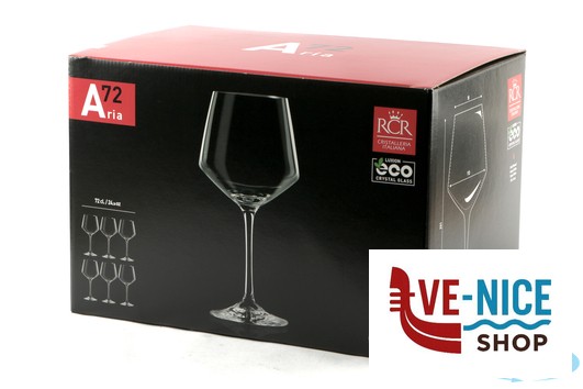 vetro ARIA - CONFEZIONE 6 CALICI VINO CL 72 25351020106 RCR CRISTALLERIA ITALIANA - immagine 4