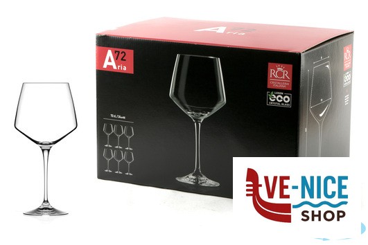 vetro ARIA - CONFEZIONE 6 CALICI VINO CL 72 25351020106 RCR CRISTALLERIA ITALIANA - immagine 3