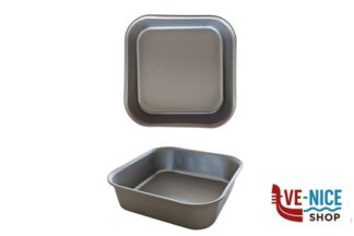 utensili vari ARIA-TORTIERA QUADRA CM 20X20 H.6 PER FRIGGITRICE AD ARIA IN ALLUMINIO ANTIADERENTE GREBLON POT ITALIA SRL UNIPERSONALE