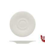 tazze da caffe' ARTIKA - PIATTINO PER TAZZA CAFFE CM 12  PORCELLANA ALLUMINICA IMPORT TAVOLA PROFESSIONAL