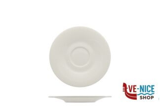 tazze da caffe' ARTIKA - PIATTINO PER TAZZA CAFFE CM 12  PORCELLANA ALLUMINICA IMPORT TAVOLA PROFESSIONAL