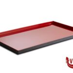 0 ASIA PLUS-VASSOIO MELAMINA INT. ROSSO LUCIDO ESTERNO NERO LUCIDO GN 1/1 CM 53X32,5 H.3 15455 APS  ASSHEUER POTT GMBH E CO KG