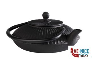 teiere tisaniere infusiere ASIA-TEIERA CM19,5X18XH.15 GHISA, INTERNO SMALTATO NERO 0,8 LITRI APS  ASSHEUER POTT GMBH E CO KG