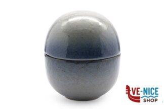 ceramica ATLANTIS-COPPETTA UOVO CON COPERCHIO CM.12,5 H.14 IN GRES PORCELLANATO IMPORT TAVOLA PROFESSIONAL