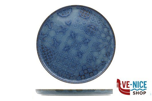 porcellana AZULEJO-PIATTO PIANO BORDO ALTO CM.22 FF0261691740 MESA CERAMICS LDA