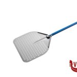 cucina AZZURRA PALA PIZZA ALLUMINIO RETTANGOLARE FORATA CM 33 MANICO CM 60     A32RF-60 GI METAL