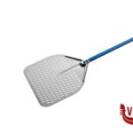 cucina AZZURRA PALA PIZZA ALLUMINIO RETTANGOLARE FORATA CM 36 MANICO CM 60     A37RF-60 GI METAL