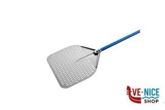 cucina AZZURRA PALA PIZZA ALLUMINIO RETTANGOLARE FORATA CM 36 MANICO CM 60 A37RF-60 GI METAL