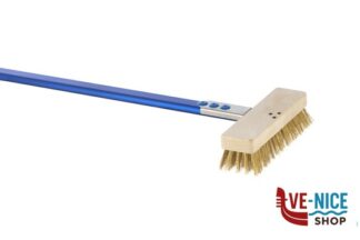 cucina AZZURRA - SPAZZOLA RIBASSATA PER FORNI ELETTRICI CON SETOLE IN OTTONE E MANICO DA CM 120 ACSP3-120 GI METAL