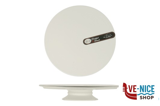 porcellana B.B. WHITE-ALZATA PORTADOLCI CM.29,7XH.5,7 BA1541 IMPORT TAVOLA PROFESSIONAL