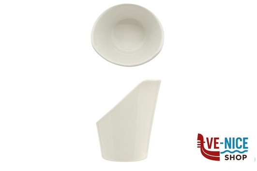 porcellana B.B. WHITE-CESTINO FRITTI PORCELLANA CM.10,7X9,4X12,7 IMPORT TAVOLA PROFESSIONAL