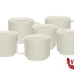 porcellana B.B. WHITE-CONFEZIONE 6 TAZZE THE IMPILABILI 170ML SENZA PIATTO  BA2496-2 IMPORT TAVOLA PROFESSIONAL