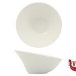 porcellana B.B. WHITE-CIOTOLA OBLIQUA CM.20,7X10,6  BA0002-1 750CC IMPORT TAVOLA PROFESSIONAL