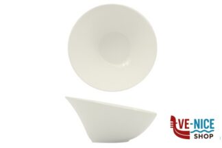 porcellana B.B. WHITE-CIOTOLA OBLIQUA CM.23,8X12,5 BA0002-2 IMPORT TAVOLA PROFESSIONAL