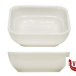 porcellana B.B. WHITE-CIOTOLINA QUADRA CM.8,8X8,8X3  BA2408-1 IMPORT TAVOLA PROFESSIONAL