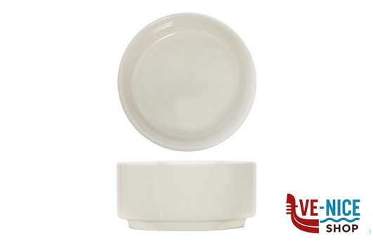 porcellana B.B. WHITE-CIOTOLINA TONDA CM.8X3,5 BA0222 IMPORT TAVOLA PROFESSIONAL