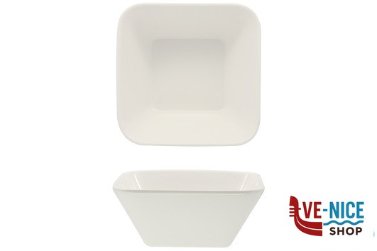 porcellana B.B. WHITE-COPPA QUADRA CM.19,5X19,5X8 BA0105 IMPORT TAVOLA PROFESSIONAL