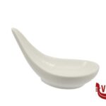 porcellana B.B. WHITE-CUCCHIAIO FINGER CM.8X5,3XH.4,6  BA1288 IMPORT TAVOLA PROFESSIONAL