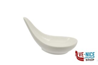 porcellana B.B. WHITE-CUCCHIAIO FINGER CM.8X5,3XH.4,6 BA1288 IMPORT TAVOLA PROFESSIONAL