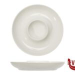 porcellana B.B. WHITE-PIATTINO PORTAUOVO CM.13,2X2,1  BA1027 IMPORT TAVOLA PROFESSIONAL