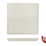 porcellana B.B. WHITE-PIATTO QUADRO CM.21,5X21,5X2,3  BA2671 IMPORT TAVOLA PROFESSIONAL